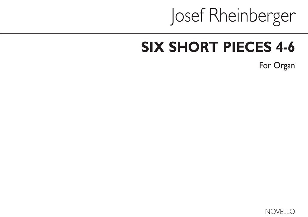 Six Short Pieces (Nos.4-6) Organ